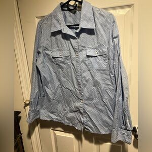 Men’s LL bean blue long sleeve button down
